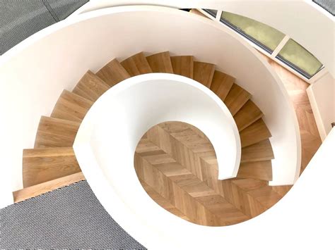 Curved Concrete Stairs And Landing