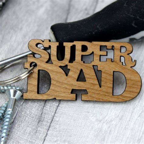 Here, 37 gifts for new dads to make life with the baby easier. Super Dad - Dad keyring personalized - Personalized daddy ...