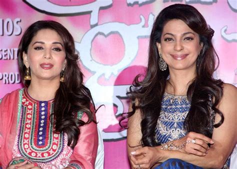 juhi chawla and madhuri dixit to promote gulaab gang on boogie woogie
