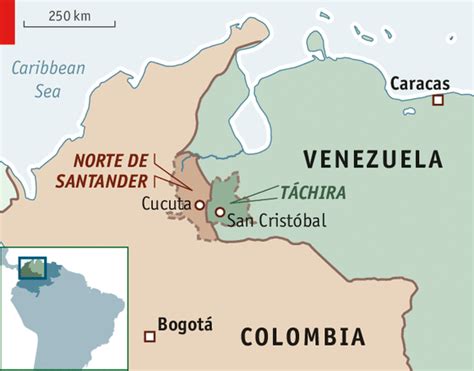 The Colombia Venezuela Border The Dividing Line The Economist