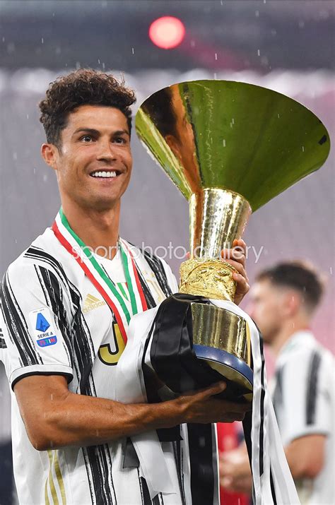 Cristiano Ronaldo Juventus V As Roma Serie A Trophy 2020 Images