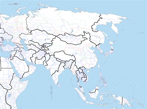 Mapa De Asia En Blanco Imagui