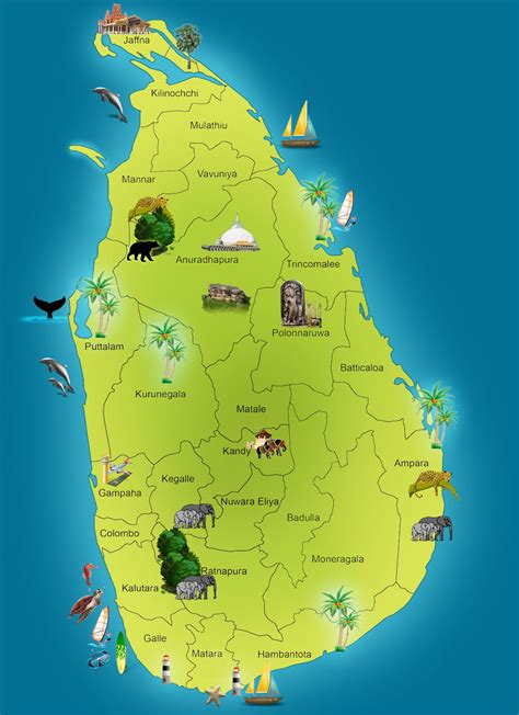 Sri Lanka Peta Geografis Sri Lanka Geografia Total