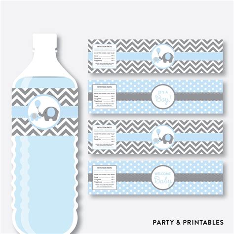 Don't be worried to choose the ones that. Elephant Water Bottle Labels / Non-Personalized / Instant Download (SBS.35) in 2020 | Bottle ...