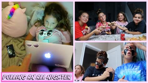 Pulling An All Nighter Sleepover Challenge With My Friends Sister Forever Youtube
