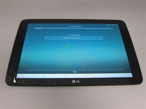 Lg G Pad Tablet Verizon 16gb 101 Lg Vk700 4g Lte Cracked Screen A