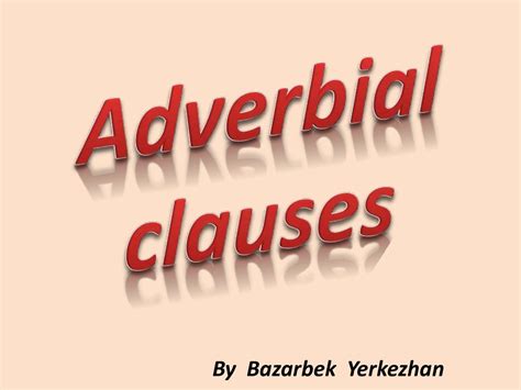 Keep hitting the gong hourly. Adverbial clauses - online presentation