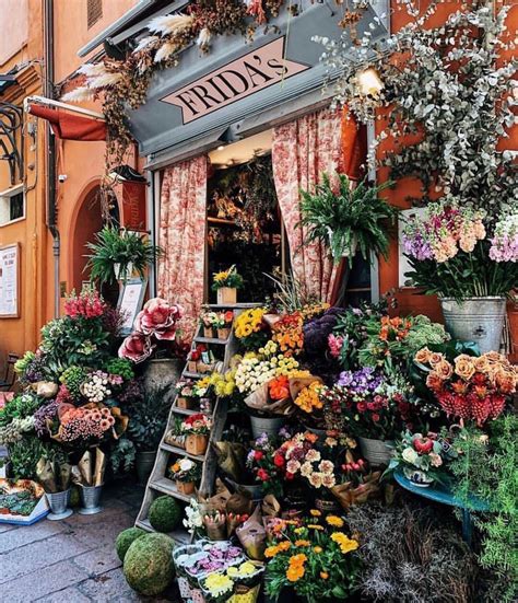 Bologna Italy Flower Shop Design Planting Flowers Flower Shop