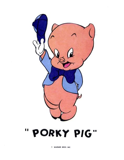 Porky Pig Porky Pig Warner Brothers Cartoon Animation