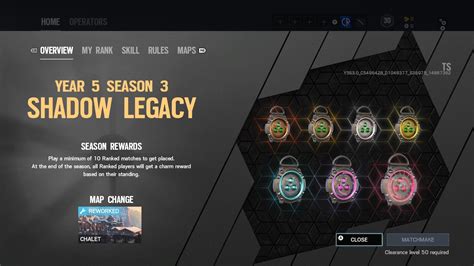 New Ranked Charms Shadow Legacy Rrainbow6