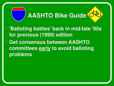 Ppt Aashto Guide For Development Of Bicycle Facilities June 2007