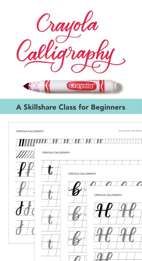 Crayola Calligraphy Class Lettering Tutorial Lettering Learn Hand