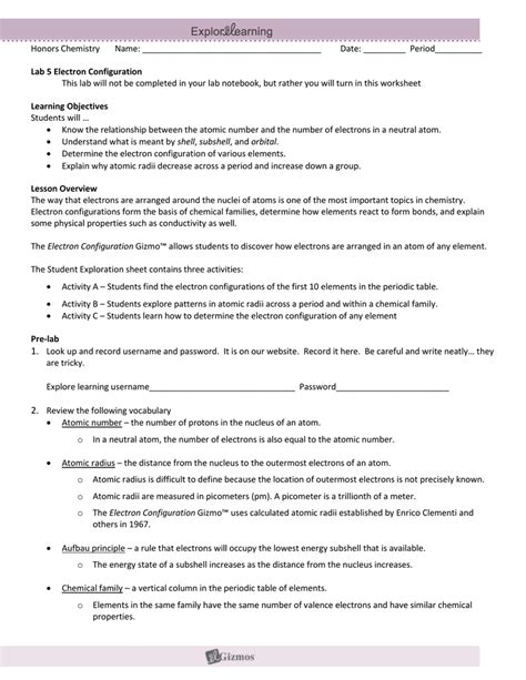 Student exploration periodic trends gizmo answer key activity a / periodic trends worksheet answers gizmo printable worksheets and acti. 8 Images Exploring Trends Of The Periodic Table Worksheet Answer Key And Description - Alqu Blog