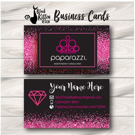 But used responsibly, glitter is a great addition to your crafting or beauty supplies to take your projects and makeup up a notch. Printed Paparazzi Pink Sparkle Glitter Business Cards | Business cards, Business card size ...