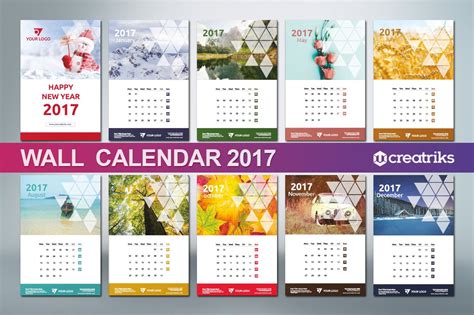 Wall Calendar 2017 V017 ~ Other Presentation Software