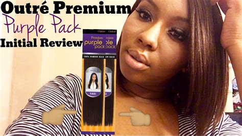 Outre Premium Purple Pack Initial Hair Review Youtube