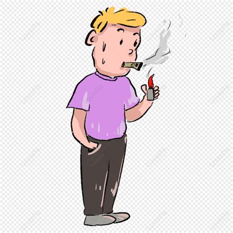 Hand Drawn Babe Smoking Cartoon Smoking Babes Material Comic PNG White Transparent And Clipart