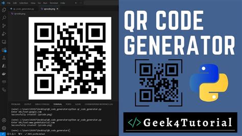 Python Qr Code Generator Creating Qr Code In Python Python Projects