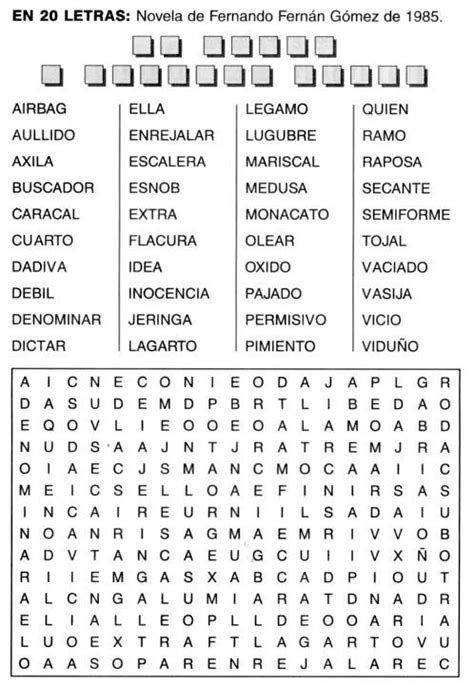 Sopa de letras de verbos en español para imprimir Imagui