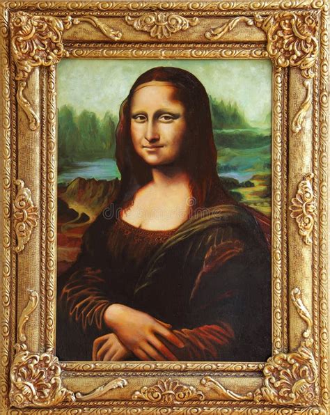 Monalisa With Frame Editorial Image Image Of Illustrated 21378350