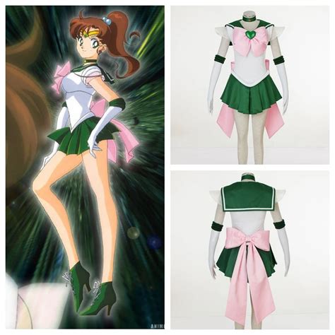Supers Sailor Moon Anime Cosplay Kino Makoto Sailor Jupiter Cosplay Halloween Woman Costumes On
