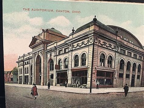 Postcard Early View Of The Auditorium In Canton Oh W1 Ebay