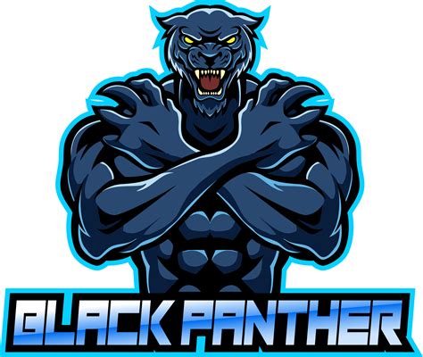 Premium Vector Cute Black Panther Mascot Logo Esport Template Images