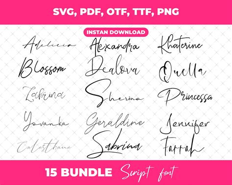 Cursive Fonts Bundle Cursive Fonts For Cricut Cursive Font Etsy Hong Kong Sexiezpicz Web Porn