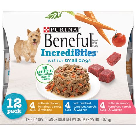 According to our average data, beneful typically provides less protein than purina one. (12 Pack) Purina Beneful Small Breed Wet Dog Food Variety ...