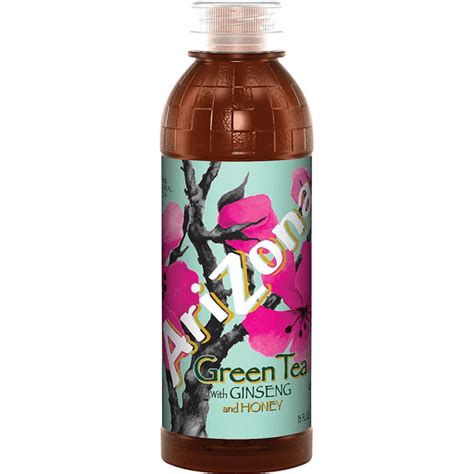 Arizona Green Tea With Ginseng And Honey 16oz Juices Walter Mart