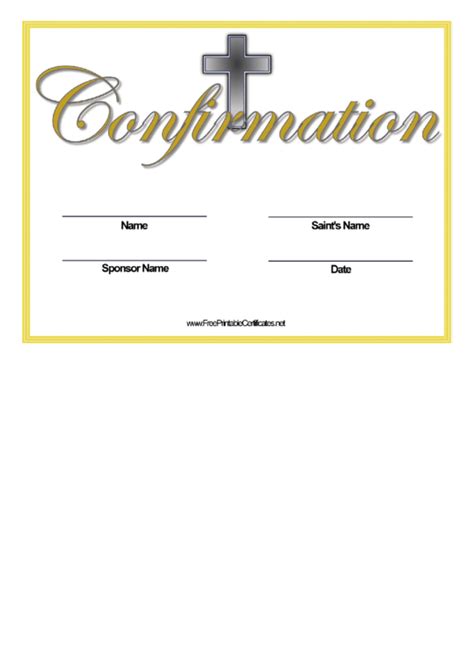 Top 5 Confirmation Certificates Templates Free To Download In Pdf Format