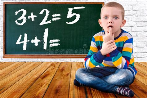 Baby Boy Solve Mathematics Examplesthe Student Thinks And Feels Near