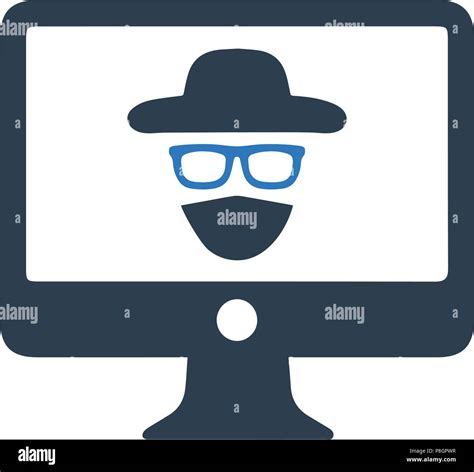 Cyber Hacker Icon Stock Vector Image And Art Alamy
