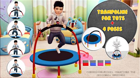 Trampoline For Tots Pose Pack At Victor Miguel Sims 4 Updates