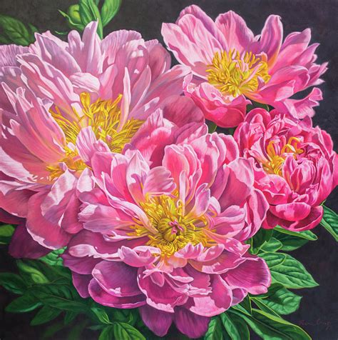 Symphony Of Peonies 6 Painting By Fiona Craig Pixels