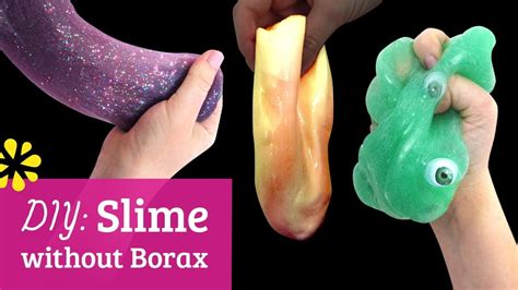 How To Make Slime Without Borax And Glue Or Laundry Detergent With