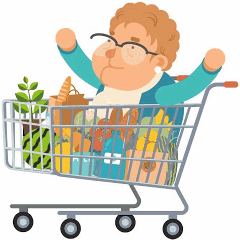 Supermarket Granny Sticker Supermarket Granny Getbaff Discover And Share S