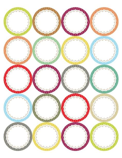 Editable Free Printable Round Labels Printable Templates