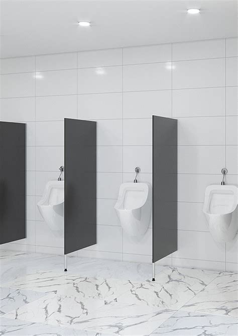 Urinal Privacy Screen Pedestal Mounted Toilet Partitions