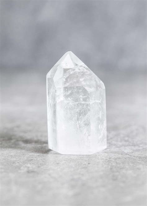 Quartz is a popular material for countertops because of the many benefits it offers. Polished Clear Quartz Point by SoulMakes