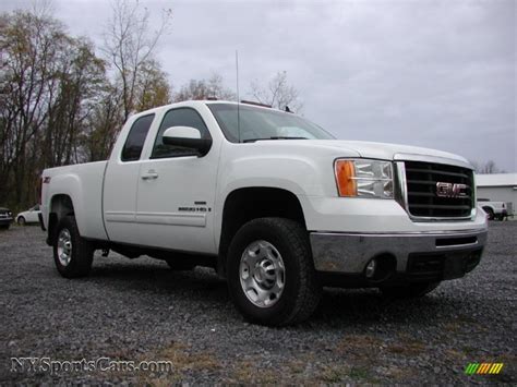 2008 Gmc Sierra 2500hd Slt Extended Cab 4x4 In Summit White Photo 18