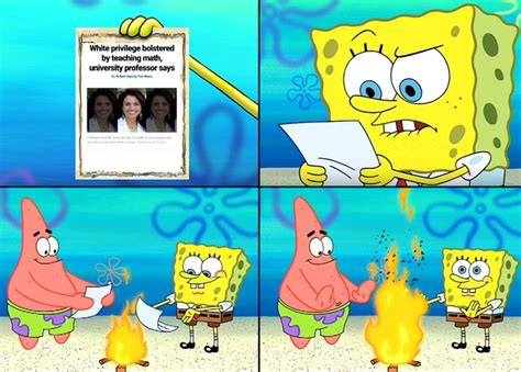 Math Spongebob Burning Paper Know Your Meme