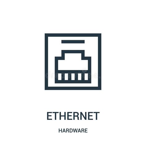 Ethernet Icon Or Logo Isolated Sign Symbol Vector Illustration Stock