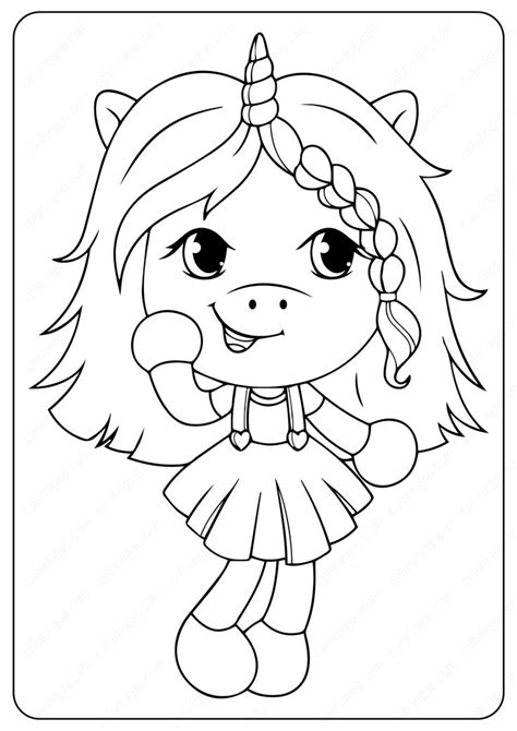 Unicorn Girl Coloring Page Coloring Pages For Girls Unicorn
