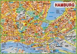Hamburg tourist attractions map