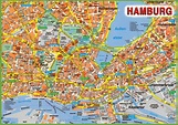 Hamburg tourist attractions map