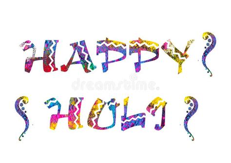 Happy Holi Holi Splash Holi Celebration Colourful India Illustration