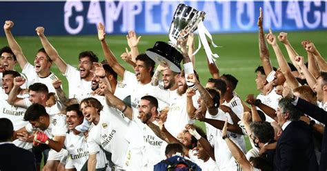 real madrid win their 34th la liga title after win over villarreal