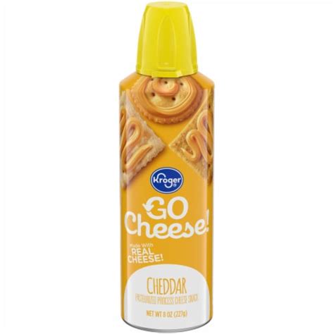 Kroger Go Cheese Cheddar Can Spray Cheese 8 Oz Foods Co