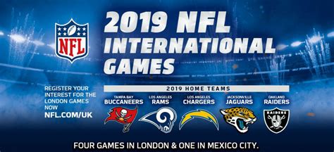 La temporada regular 2019 de la nfl se disputará a lo largo de 17 semanas con un total de 256. Anuncia NFL cinco juegos fuera de EU para la temporada ...